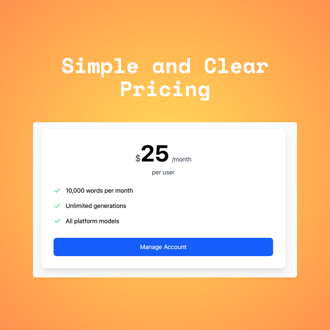 Simple Pricing